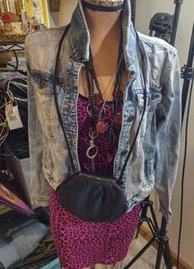 Mudd jean jacket acid washed stretch cropped a little frade